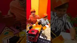 Машины Брудер - самосвал и бульдозер на стройке!🚧🛑#игрушки #машинки #детям #длядетей #игрымашинки