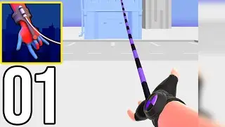Ropeman 3D - Gameplay Walkthrough Part 1 (iOS, Android)