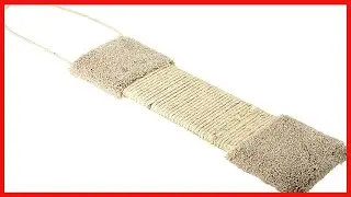 CLASSY KITTY Door Scratcher Hanging Carpet Post with Sisal Colors may Vary