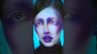 blue skin underwater creature makeup tutorial