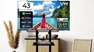 VW VW43JQ1 43 inches Nano Sync Series 4K Ultra HD Smart JioTele OS QLED TV 