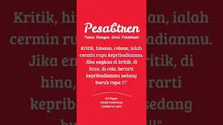 ☪️PESABTREN SATU-SATUNYA PENULIS REALIS ORIGINALIS PERNAH GAK TIDUR 6 BULAN MEMAHAMI REALISME BANGSA