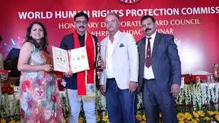 Honorary Doctorate Award ceremony by World Human Rights Protection Commission..