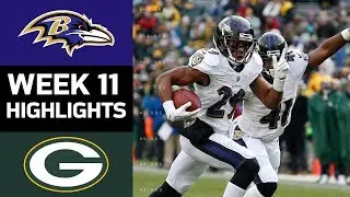 Ravens vs. Packers | NFL Week 11 Game Highlights