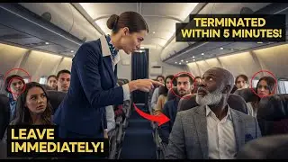 Flight Attendant Humiliated a Black Elderly Man — 5 Minutes Later, Her Career Was Over!