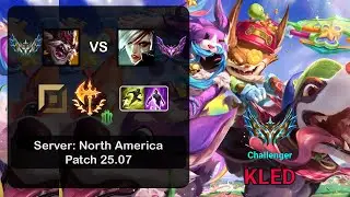 Kled Top vs Riven - NA Challenger - Patch 25.07