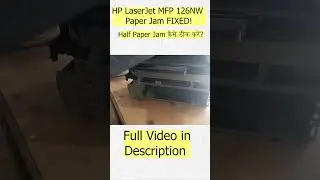 Printer Paper Jam Fix: HP LaserJet Pro MFP 126NW #printerrepair  #PaperJam #PrinterRepair ##TechTip