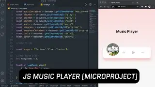 (Hindi) JavaScript Music Player | Build From Scratch No API | Javascript Microproject..