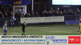 Worcester City 1 Royston Town 0 | Pitching In Southern Premier League Central Division