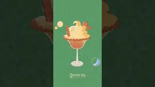 A spiced gingerbread milkshake ready to serve (vector adobe illustrator)