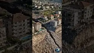 😱 House COLLAPSE Due To HUGE Landslide 🏘️ #buildingcollapse #shorts
