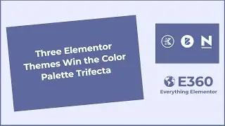 Three Elementor Themes Win the Color Palette Trifecta