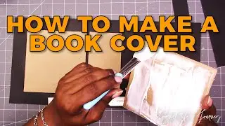 How To Make a Book Cover | DIY Micro Disc Bound Hard Cover Craftober