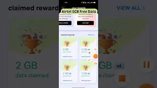 Airtel 5GB Free Data Claim 🤘 #shorts #airtel #yearofyou