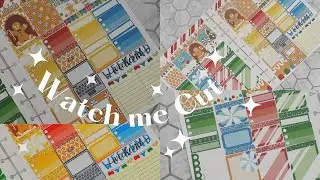 Watch Me Cut An Etsy Printable Gingerbread Weekly Planner Kit