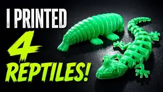 4 Cool 3D Printed Articulated Animals | Cool 3D Prints #articulated #multicolor #3dprinting
