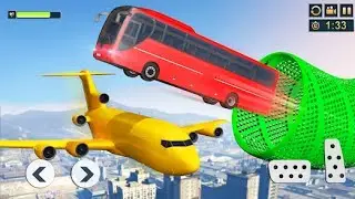 Epic Bus Ramp Stunt: Gravity Daredevil Feats