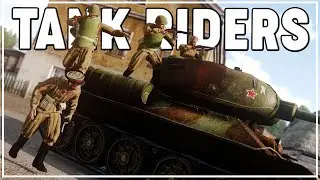 SOVIET TANK RIDERS w/BODY ARMOUR AND SMGs charge into ROMANIA 1944 | Arma 3 WW2 Gameplay