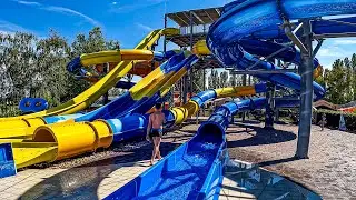 Blue SHARK Water Slide at Thermalpark Dunajsk&aacute; Streda