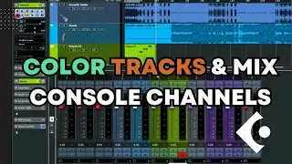 Cubase Tutorial - How to Change Track & Mix Console Channel Colors