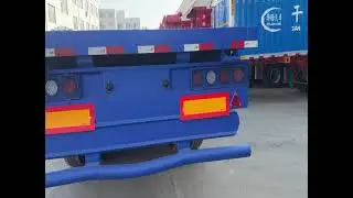 The Balanced Performer: Blue 3-Axle Flatbed Semi-Trailer Comprehensive Review