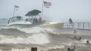 Live Twister Damage at Lake Tahoe! Tsunami Waves Wreck Boats in California Chaos