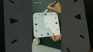 DIY __ wall clock easy making / craft idea / #walldecor #craft #art #short