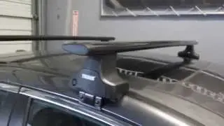 Honda Accord 4 Door with Thule 480R Traverse AeroBlade Roof Rack by Rack Attack
