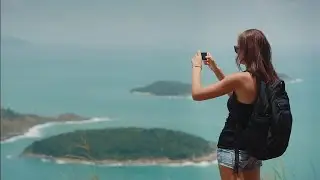 Taking Pictures During Travel Stock Video