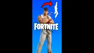 Fortnite Ryu Skin Shoryuken Emote #shorts