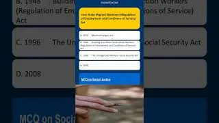 Inter-State Migrant Workmen (Regulation of Employment and Conditions of Service) Act