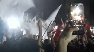 Left unity celebration of the victory in JNU, #jnusu,
