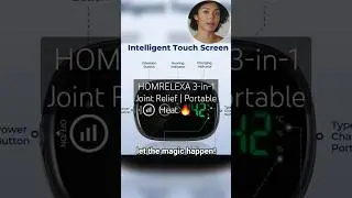 HOMRELEXA 3-in-1 Joint Relief | Portable Heat + Vibration