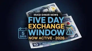 Iraqi Dinar News Today Five Day Exchange Window Now Active! 🏦 💰 RV News 2026