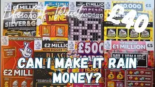 Will it rain money? &pound;40 mix of National Lottery scratch cards.