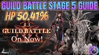 [Final Fantasy 7 Ever Crisis] GUILD BATTLE #3 GUIDE! Stage 5 HP50.41% with Tifa Aerith Sephiroth