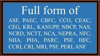 Abbreviation of Institutes In Pakistan | Ahsan Laadla Vlogs