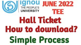 Hall ticket or admit card June 2022 Exam|| Simple and easy process to download hall ticket||