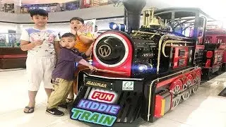 Outdoor Kiddie Train Ride Fun Family Playtime with Baby GeorgeTV