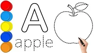 Alphabet Drawing & Coloring for Kids | Drawing ABCD for kids | abcd | Phonics Song |  | Drawing |