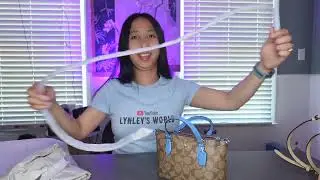 Сумка-мессенджер COACH Racer Blue Mini Gallery Crossbody & Rowan из фирменного холста
