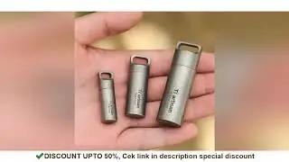 Tiartisan Titanium Mini EDC Tools Portable Sealed Medicine Bottle Home Outdoor Pill Box Waterproof T