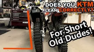 KICKSTAND MOD for Short Old Dudes on KTM's.