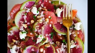 Salad Recipe: Watermelon Radish & Citrus Salad by Everyday Gourmet with Blakely