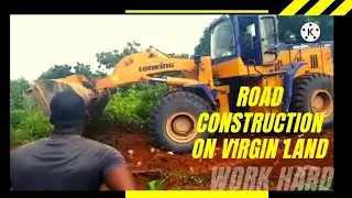 VIRGIN LAND IN GHANA | Constructing Farm on 2 Plots of Land