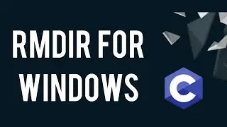 RMDIR for windows | [C Tutorial]