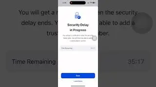 How to security delay in progress.
