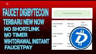 PENGHASIL FAUCET DIGIBYTE TERBARU | NO SHORTLINK NO TIMER | FREE | WHITDRAWAL INTANT TO FAUCETPAY