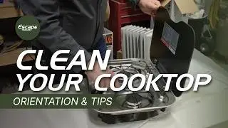 Shine Bright: Cleaning Your Drop-In Cooktop in Your Escape Trailer