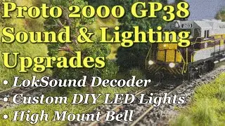 Upgrading the Sound and Lights in a Proto 2000 GP38 for my HO Scale Model Railroad. ACHB 2 26